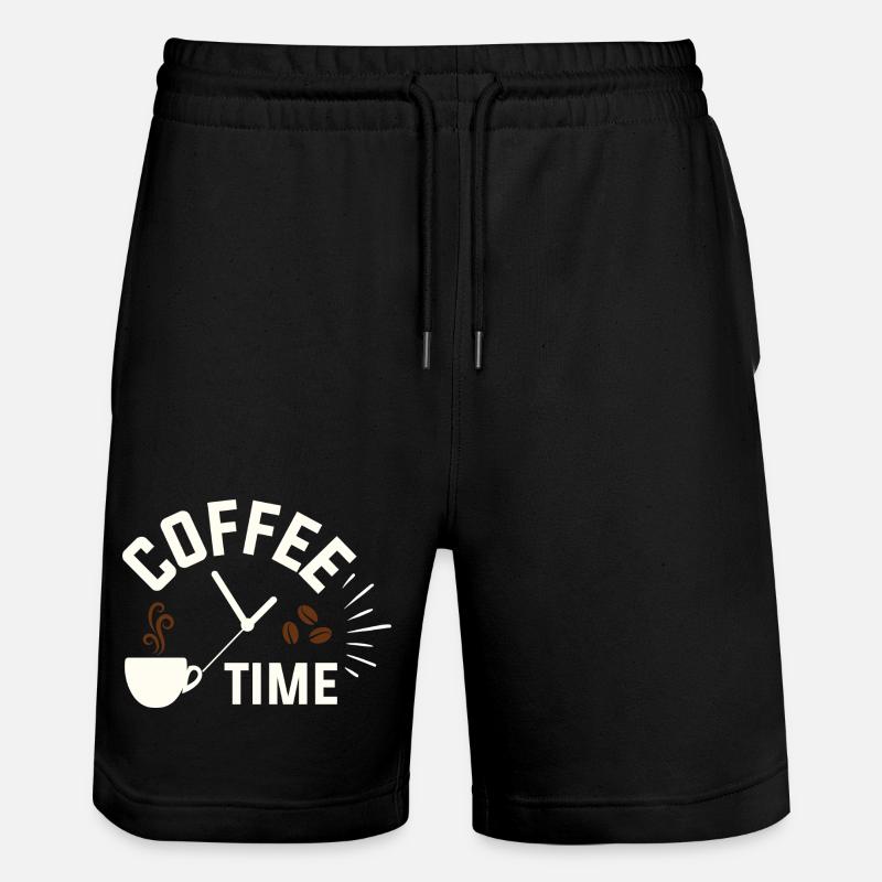 L’heure du café - Short de jogging bio TRAINER Stanley/Stella unisexe - noir