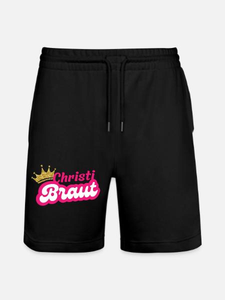 Christi Braut - Stanley/Stella Unisex Bio Joggingshorts Trainer  - Schwarz