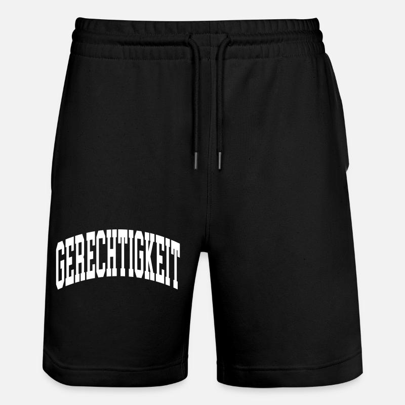 Justice - Short de jogging bio TRAINER Stanley/Stella unisexe - noir