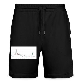 “Share The Gains” Graphic T-Shirt
 - Stanley/Stella Trainer Unisex Organic Jogging Shorts - black - Front - Nik (191cm) & Marisol (170cm)