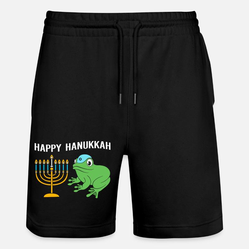 Hanoukka Hanoukka Hanoukka Grenouille - Short de jogging bio TRAINER Stanley/Stella unisexe - noir
