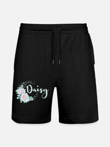 For Daisy - Stanley/Stella Trainer Unisex Organic Jogging Shorts - black