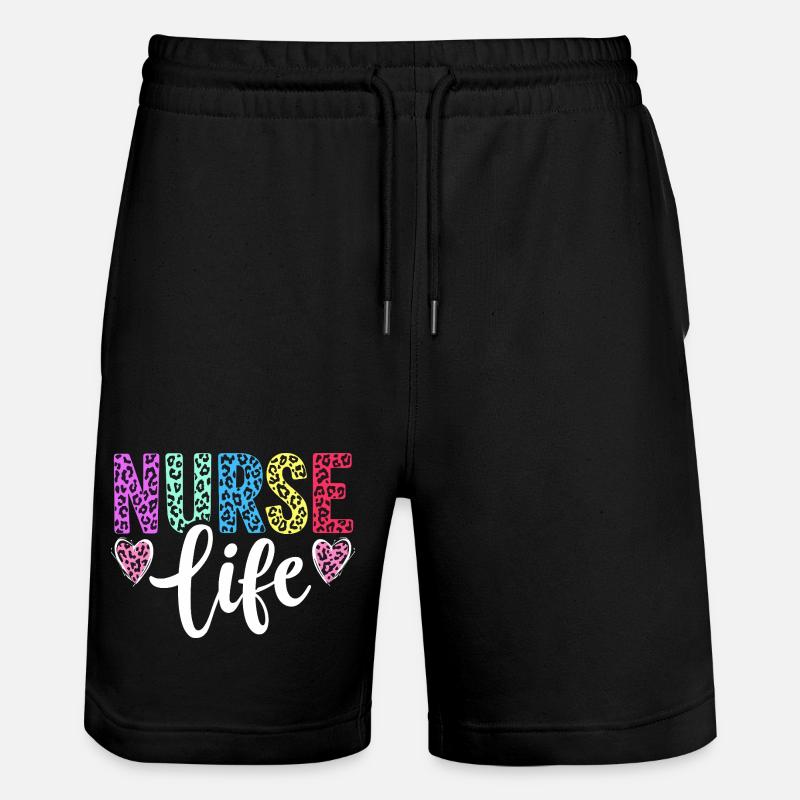 Infirmière, Vie d’infirmière - Short de jogging bio TRAINER Stanley/Stella unisexe - noir