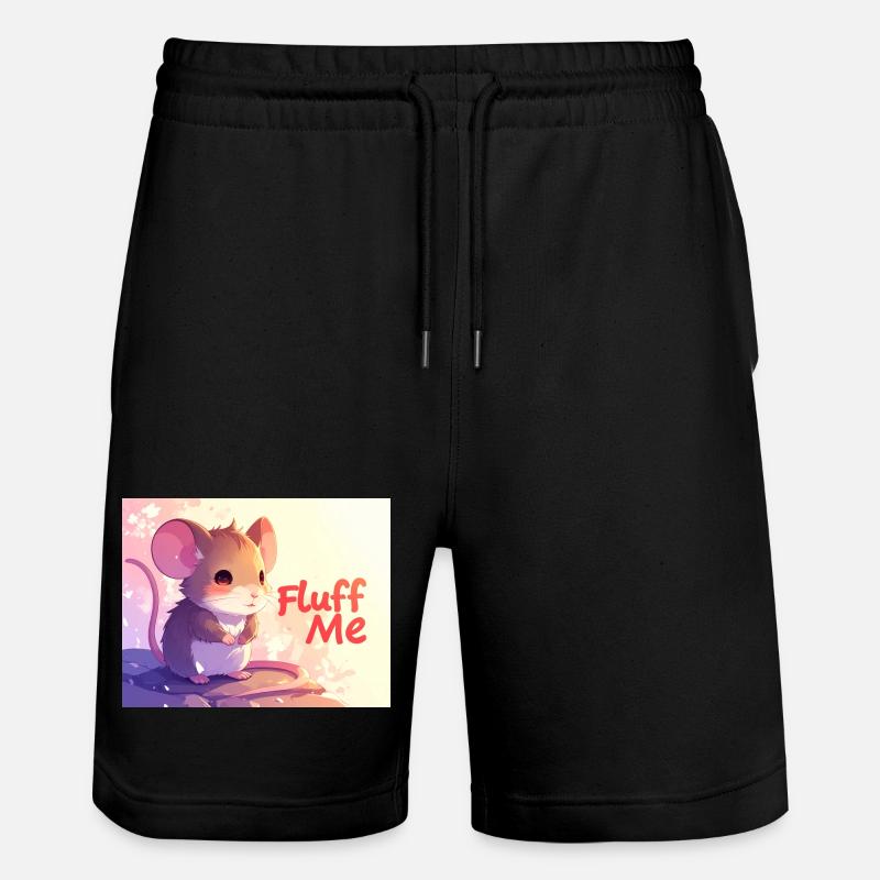 Souris Fluff me - Short de jogging bio TRAINER Stanley/Stella unisexe - noir