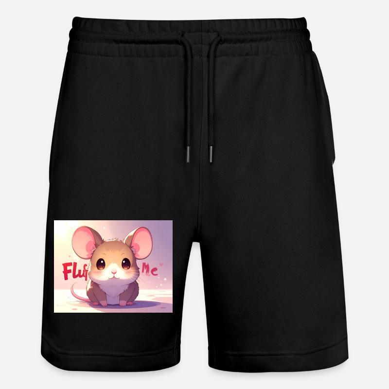Souris Fluff me - Short de jogging bio TRAINER Stanley/Stella unisexe - noir