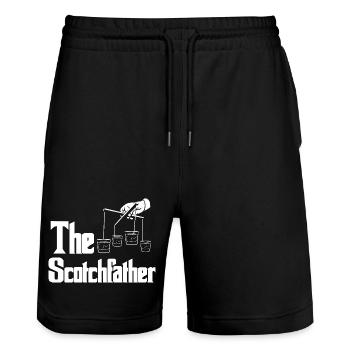 Whiskey Saying Whiskey Drinker Whiskey Lovers - Stanley/Stella Trainer Unisex Organic Jogging Shorts - black - Front - Nik (191cm) & Marisol (170cm)