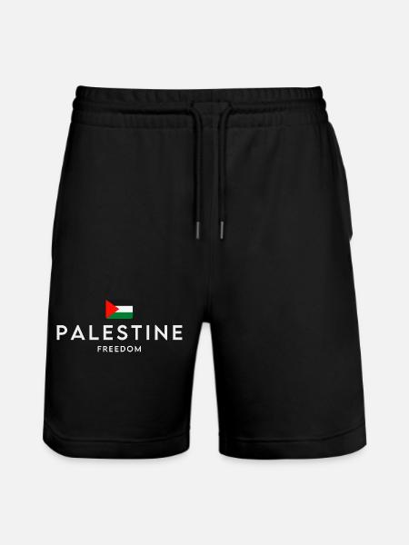 Free Palestine, Palestinian pride - Stanley/Stella Trainer Unisex Organic Jogging Shorts - black