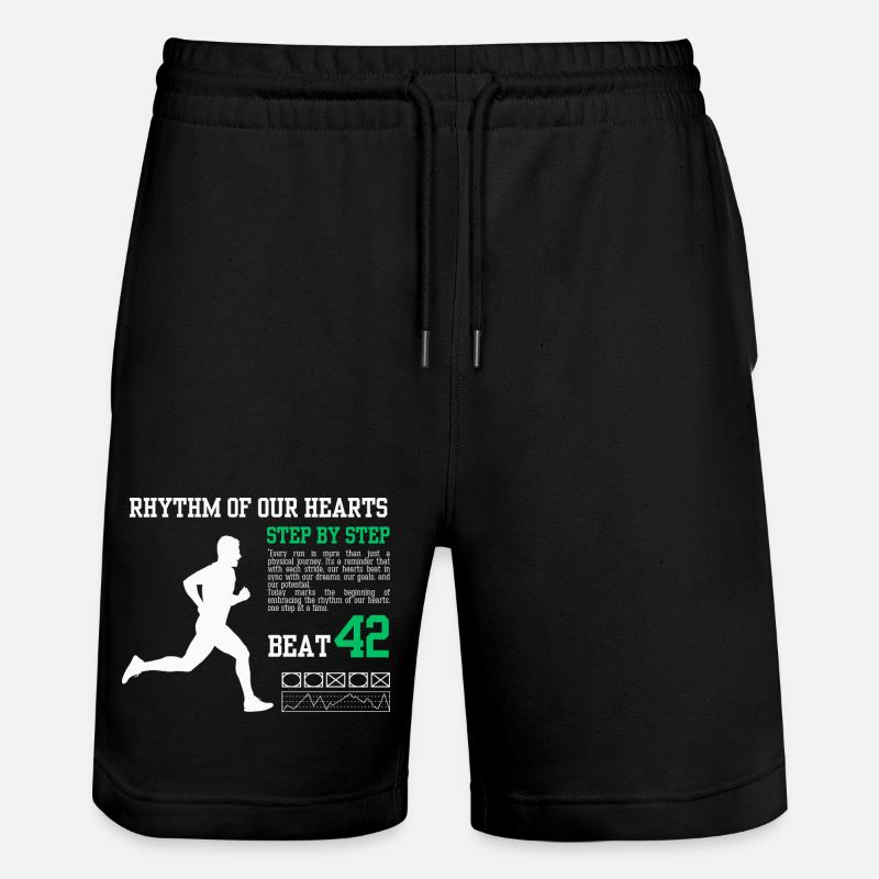 Step by Step Beat 42 - Stanley/Stella Trainer Unisex Organic Jogging Shorts - black