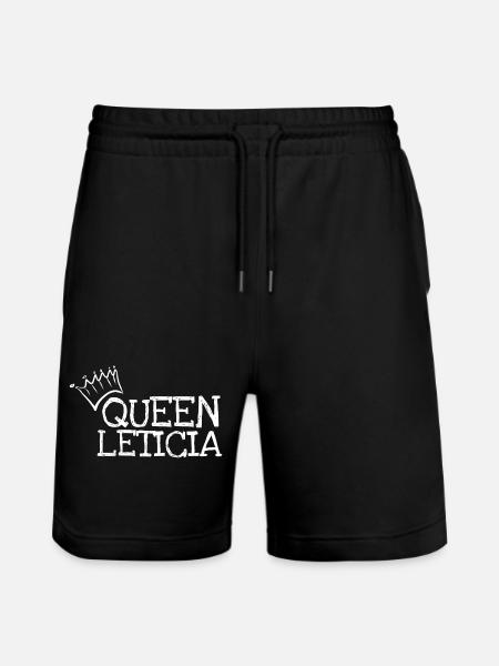 First name Leticia - Stanley/Stella Trainer Unisex Organic Jogging Shorts - black
