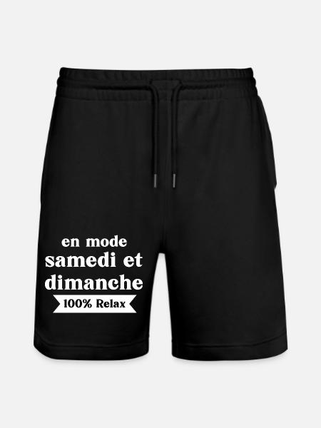 En Mode Samedi Dimanche - Short de jogging bio TRAINER Stanley/Stella unisexe - noir