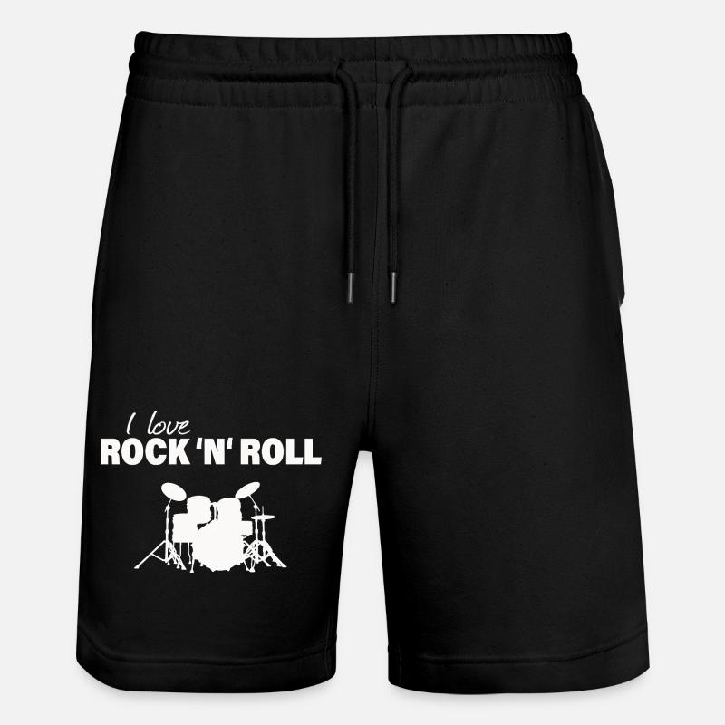 ROCK AND ROLL - Stanley/Stella Unisex Bio Joggingshorts Trainer  - Schwarz