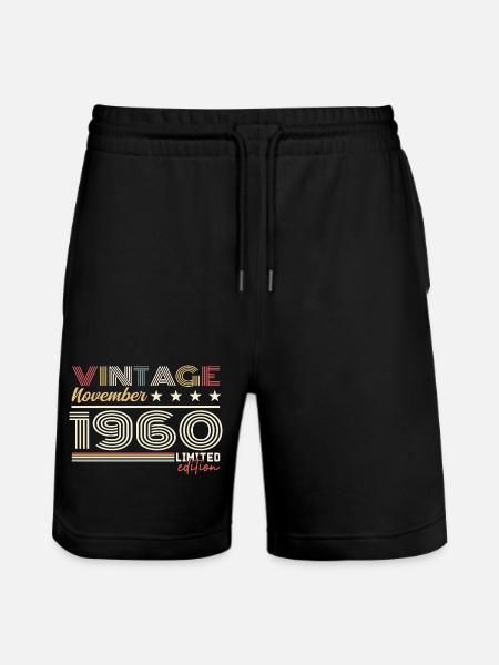 November 1960 - Stanley/Stella Trainer Unisex Organic Jogging Shorts - black