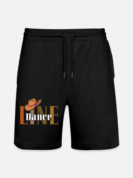 LineDance Cowboy Hat - Stanley/Stella Trainer Unisex Organic Jogging Shorts - black