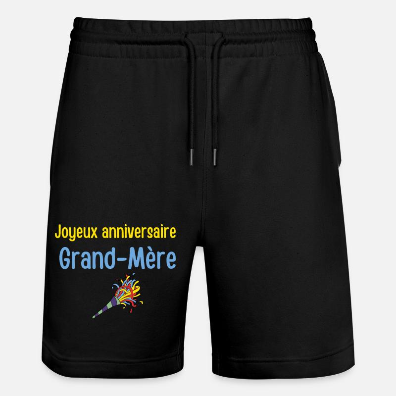 Joyeux anniversaire Grandmere - Short de jogging bio TRAINER Stanley/Stella unisexe - noir