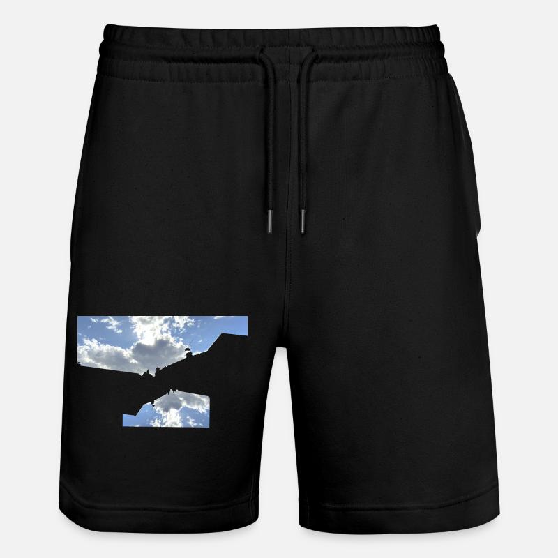 Graphic Skyline  - Short de jogging bio TRAINER Stanley/Stella unisexe - noir