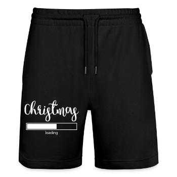 Chargement de Noël - Short de jogging bio TRAINER Stanley/Stella unisexe - noir - Devant - Nik (191cm) & Marisol (170cm)