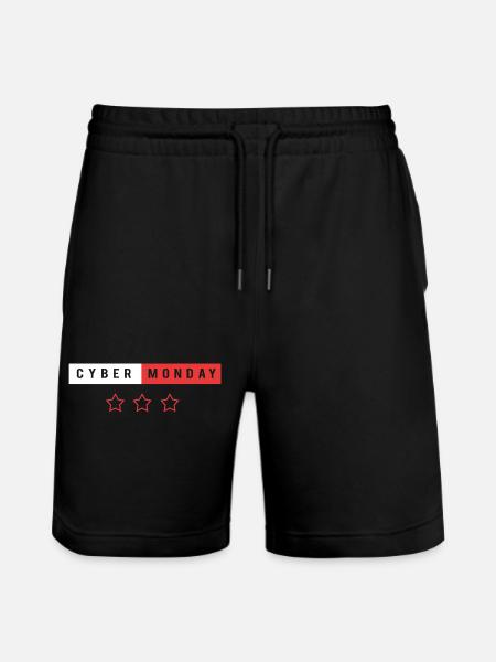 Kaufrausch Cyber Monday - Stanley/Stella Unisex Bio Joggingshorts Trainer - Schwarz