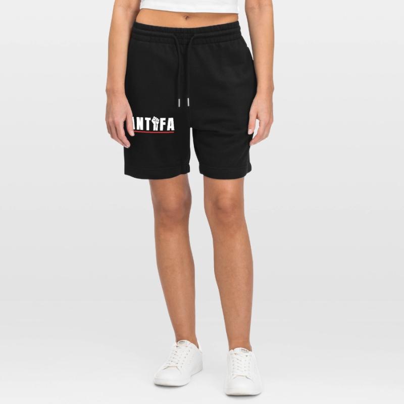 Protestation antifa, déclaration antifasciste Short de jogging bio TRAINER Stanley/Stella unisexe