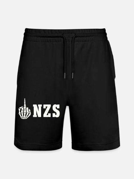 Antifa Antifascist Statement FCK NZS - Stanley/Stella Trainer Unisex Organic Jogging Shorts - black