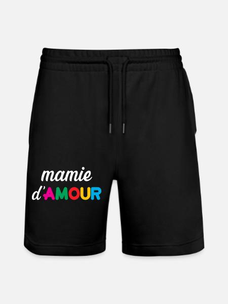 Mamie d'Amour - Short de jogging bio TRAINER Stanley/Stella unisexe - noir
