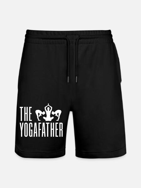Pilates Enthusiasts The Yogafather Pilates - Stanley/Stella Trainer Unisex Organic Jogging Shorts - black