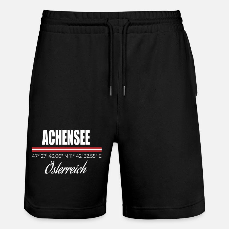 Lac d’Achensee - Short de jogging bio TRAINER Stanley/Stella unisexe - noir