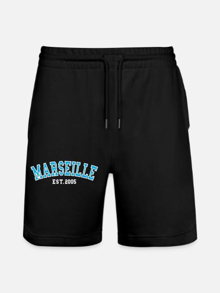Marseille Est.2005 - Short de jogging bio TRAINER Stanley/Stella unisexe - noir