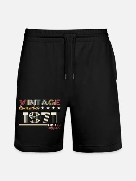 November 1971 - Stanley/Stella Unisex Bio Joggingshorts Trainer  - Schwarz