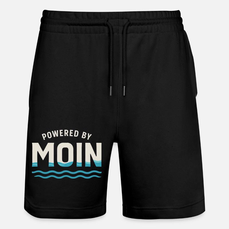 Moon Power Waves Logo - Short de jogging bio TRAINER Stanley/Stella unisexe - noir
