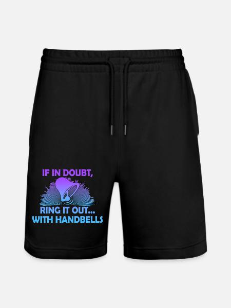Choir Music Instrument Handbell Choir - Stanley/Stella Trainer Unisex Organic Jogging Shorts - black