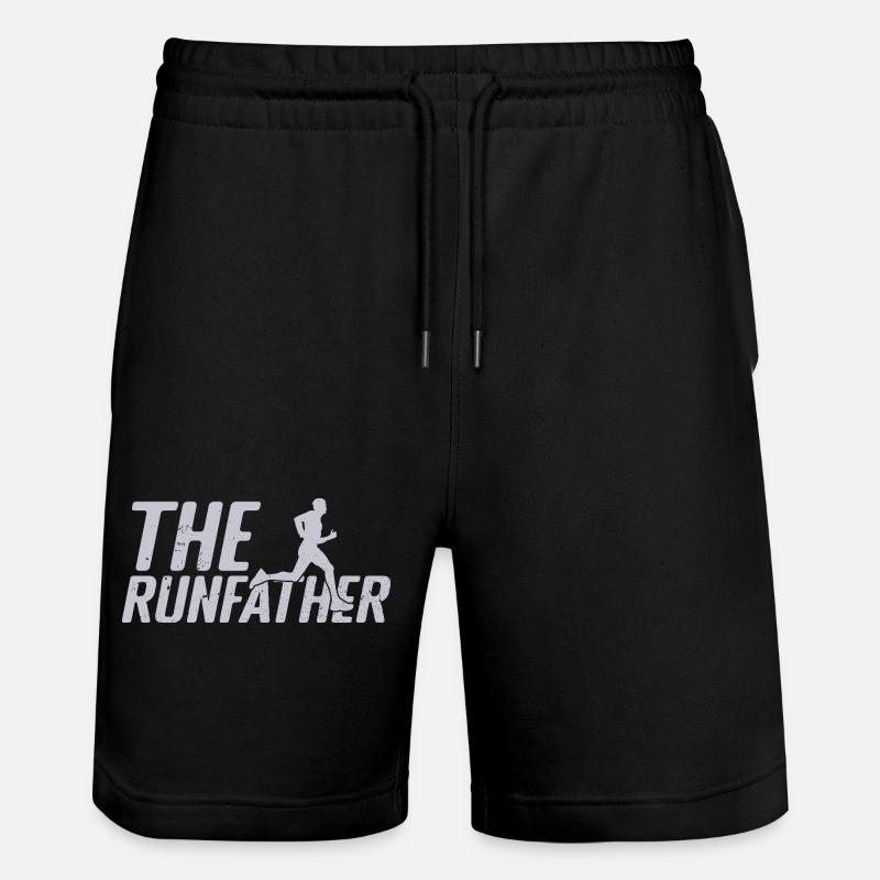 Marathon Runner The Runfather Running - Stanley/Stella Unisex Bio Joggingshorts Trainer - Schwarz