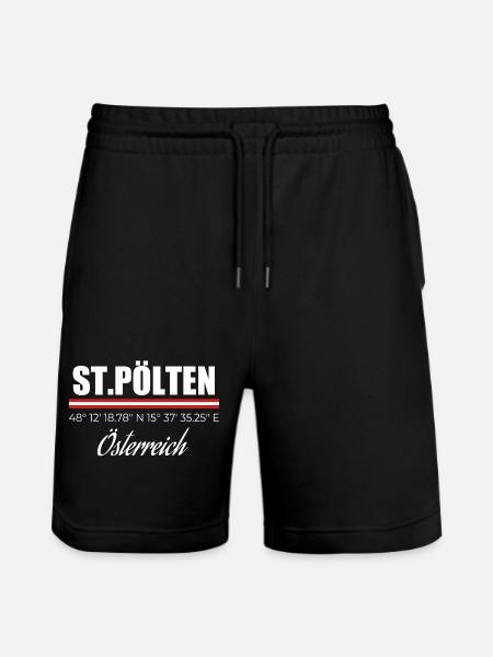 St. Pölten - Stanley/Stella Trainer Unisex Organic Jogging Shorts - black