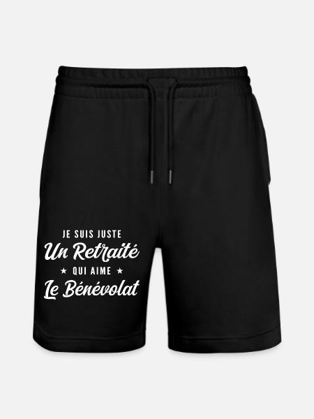 Pensionierter Freiwilliger - Stanley/Stella Unisex Bio Joggingshorts Trainer - Schwarz
