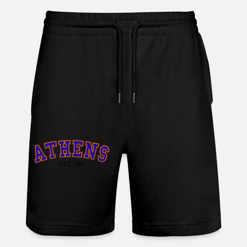 Athènes Est.1985 - Short de jogging bio TRAINER Stanley/Stella unisexe - noir
