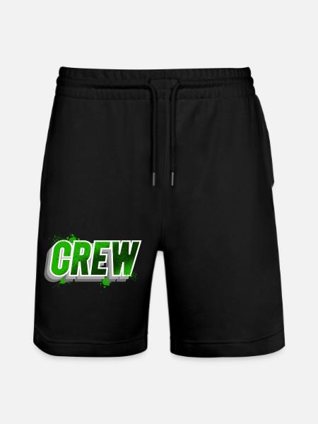 crew - Stanley/Stella Trainer Unisex Organic Jogging Shorts - black
