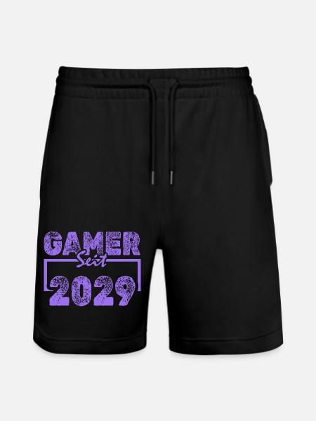 Daddeln 2029 - Stanley/Stella Unisex Bio Joggingshorts Trainer - Schwarz