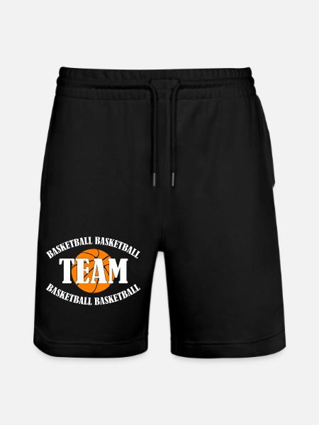 Basketball Team - Stanley/Stella Trainer Unisex Organic Jogging Shorts - black