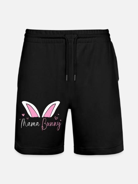 Werdende Mutter Ostern Gender Reveal - Stanley/Stella Unisex Bio Joggingshorts Trainer - Schwarz