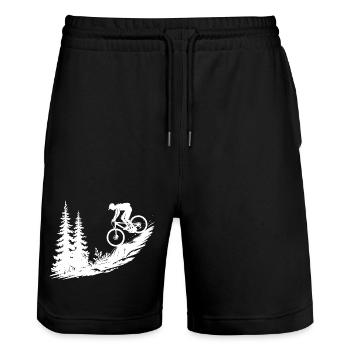 VTT VTT - Short de jogging bio TRAINER Stanley/Stella unisexe - noir - Devant - Nik (191cm) & Marisol (170cm)