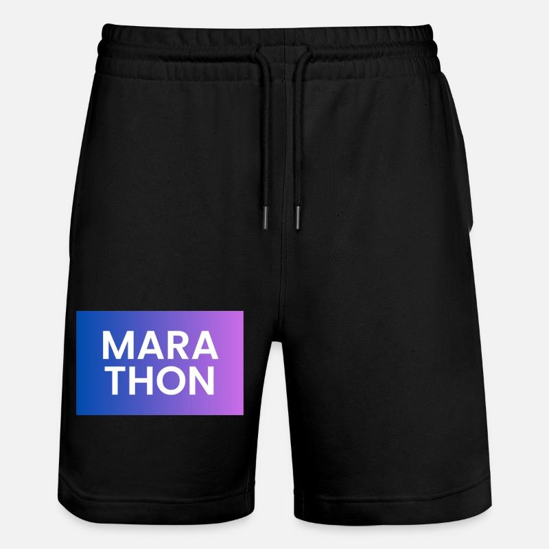 Conception de chemise dégradée Marathon - Short de jogging bio TRAINER Stanley/Stella unisexe - noir