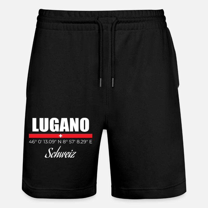 Lugano - Stanley/Stella Unisex Bio Joggingshorts Trainer  - Schwarz