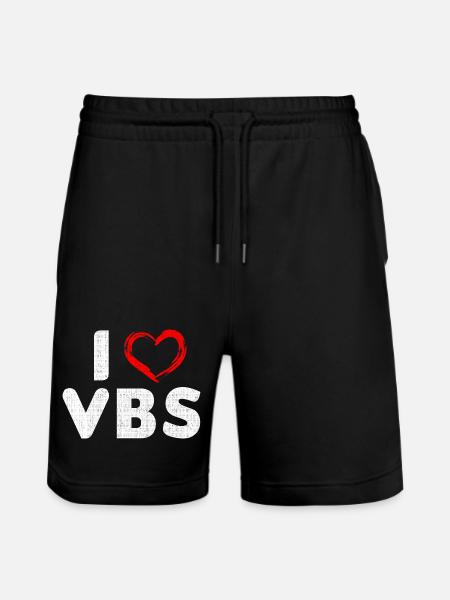 Ferienbibelschule Christliches Design VBS Teach - Stanley/Stella Unisex Bio Joggingshorts Trainer  - Schwarz
