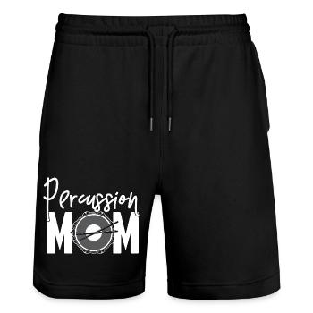 Percussion Maman Groupe Fête des Mères Cadeau Drumline Maman - Short de jogging bio TRAINER Stanley/Stella unisexe - noir - Devant - Nik (191cm) & Marisol (170cm)