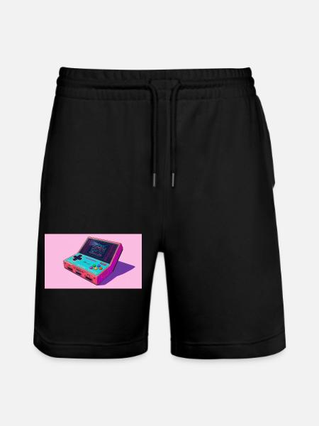 Fresh Console - Stanley/Stella Trainer Unisex Organic Jogging Shorts - black
