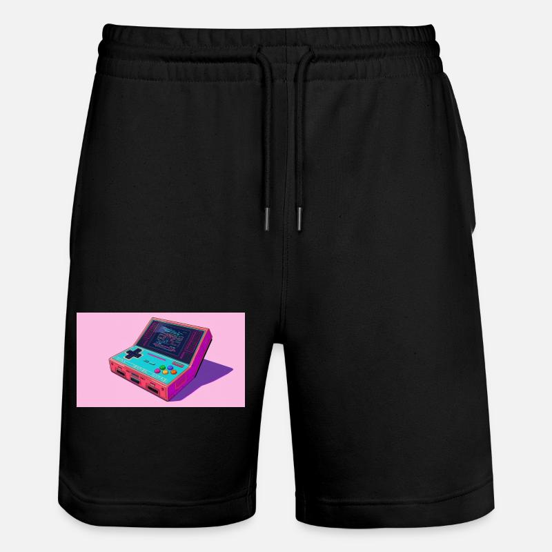 Frische Konsole - Stanley/Stella Unisex Bio Joggingshorts Trainer  - Schwarz