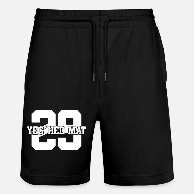 YEC'HED MAT - Short de jogging bio TRAINER Stanley/Stella unisexe - noir
