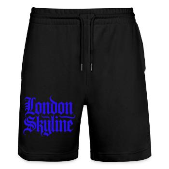 Skyline de Londres - Short de jogging bio TRAINER Stanley/Stella unisexe - noir - Devant - Nik (191cm) & Marisol (170cm)