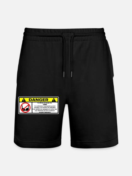 Danger Turbo - Short de jogging bio TRAINER Stanley/Stella unisexe - noir