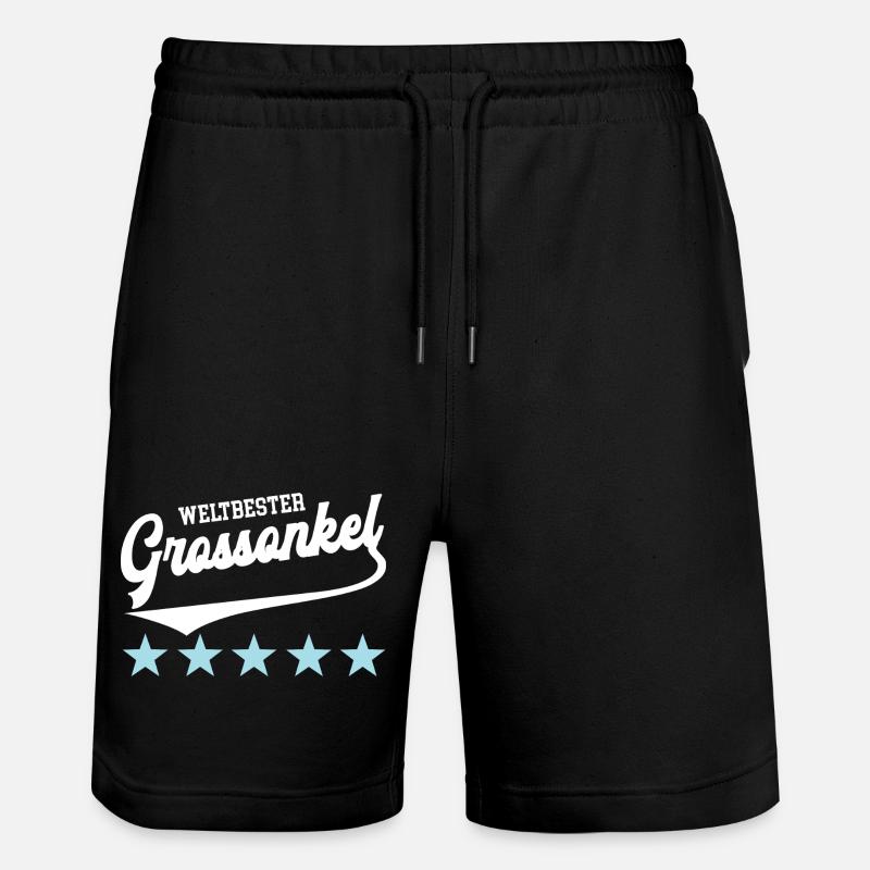 Great-Uncle Godfather Best Uncle Great-Uncle - Stanley/Stella Trainer Unisex Organic Jogging Shorts - black