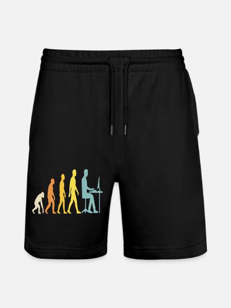 Tech Evolution at the Desk - Stanley/Stella Trainer Unisex Organic Jogging Shorts - black